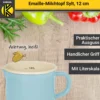 Emaillierter Milchtopf Sylt, 12 cm