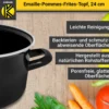 Emaillierter Pommes-Topf, 24 cm
