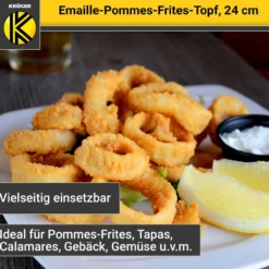 Emaillierter Pommes-Topf, 24 cm