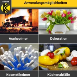 Emaillierter Wassereimer weiß, 10 Liter