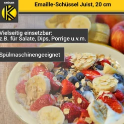 Emaillierte Schüssel JUIST, 20 cm