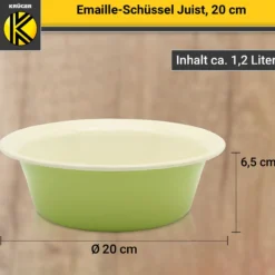 Emaillierte Schüssel JUIST, 20 cm