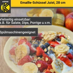 Emaillierte Schüssel JUIST, 28 cm