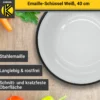 Emaillierte Schüssel weiß, 40 cm