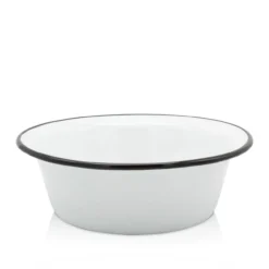 Emaillierte Schüssel weiß, 28 cm