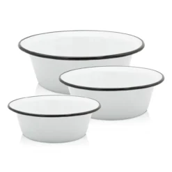 Emailliertes Schüssel-Set 3 tlg. (16, 20, 24 cm)