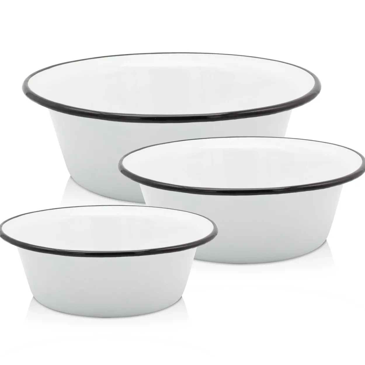 Emailliertes Schüssel-Set 3 tlg. (24, 28, 32 cm)