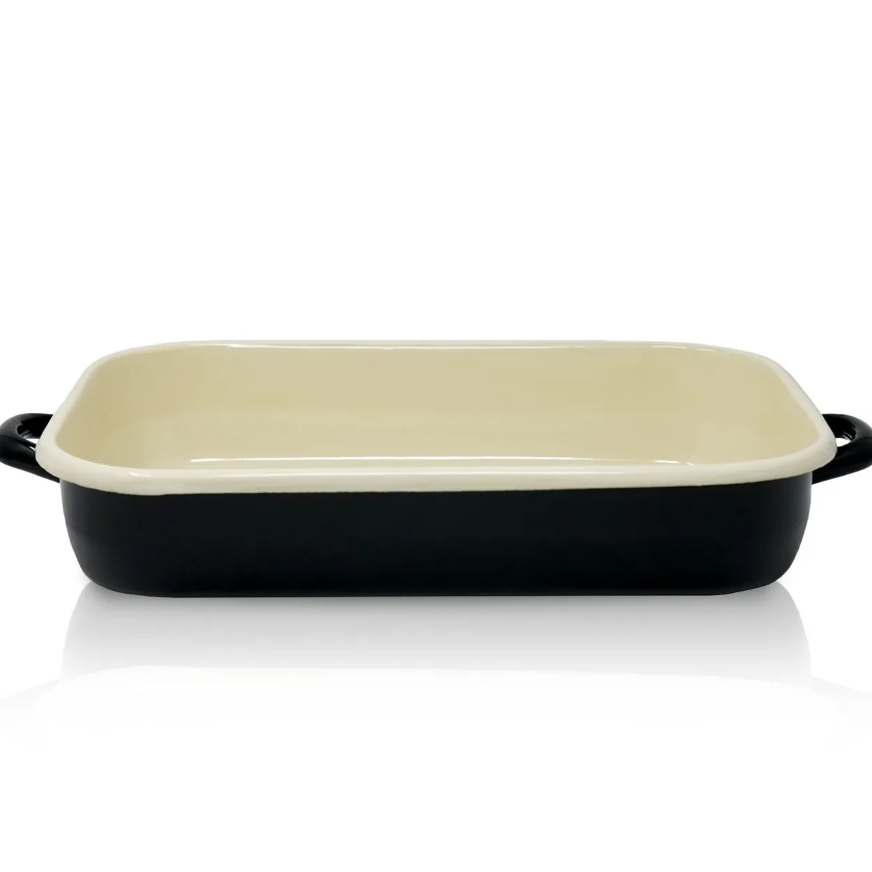 Emaillierte Vierkantpfanne Triest, 36 x 25 cm