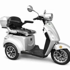 E-Motorroller Elektro Seniorenmobil 3-Rad Elektroroller Urban Hopper Best Ager Li Silber