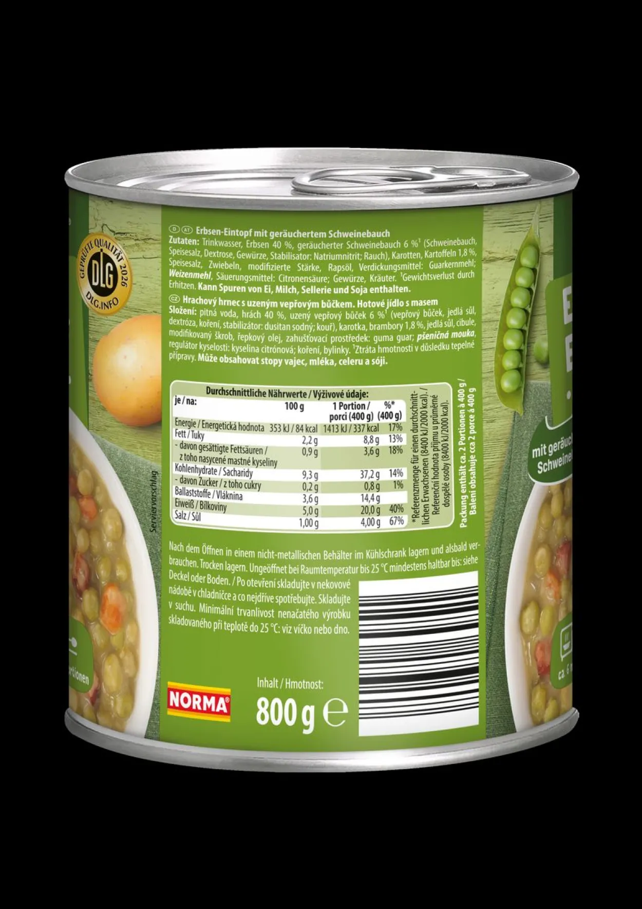 Erbseneintopf 12x800g