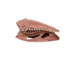 Ergonomische Saunaliege aus Akazienholz, faltbar, ca. 157 x 60 x 75/103 cm – Natur