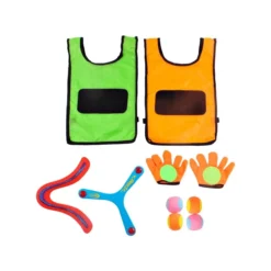 2er-Pack Selbstklebende Handschuhe, Zielweste und Wurfbälle