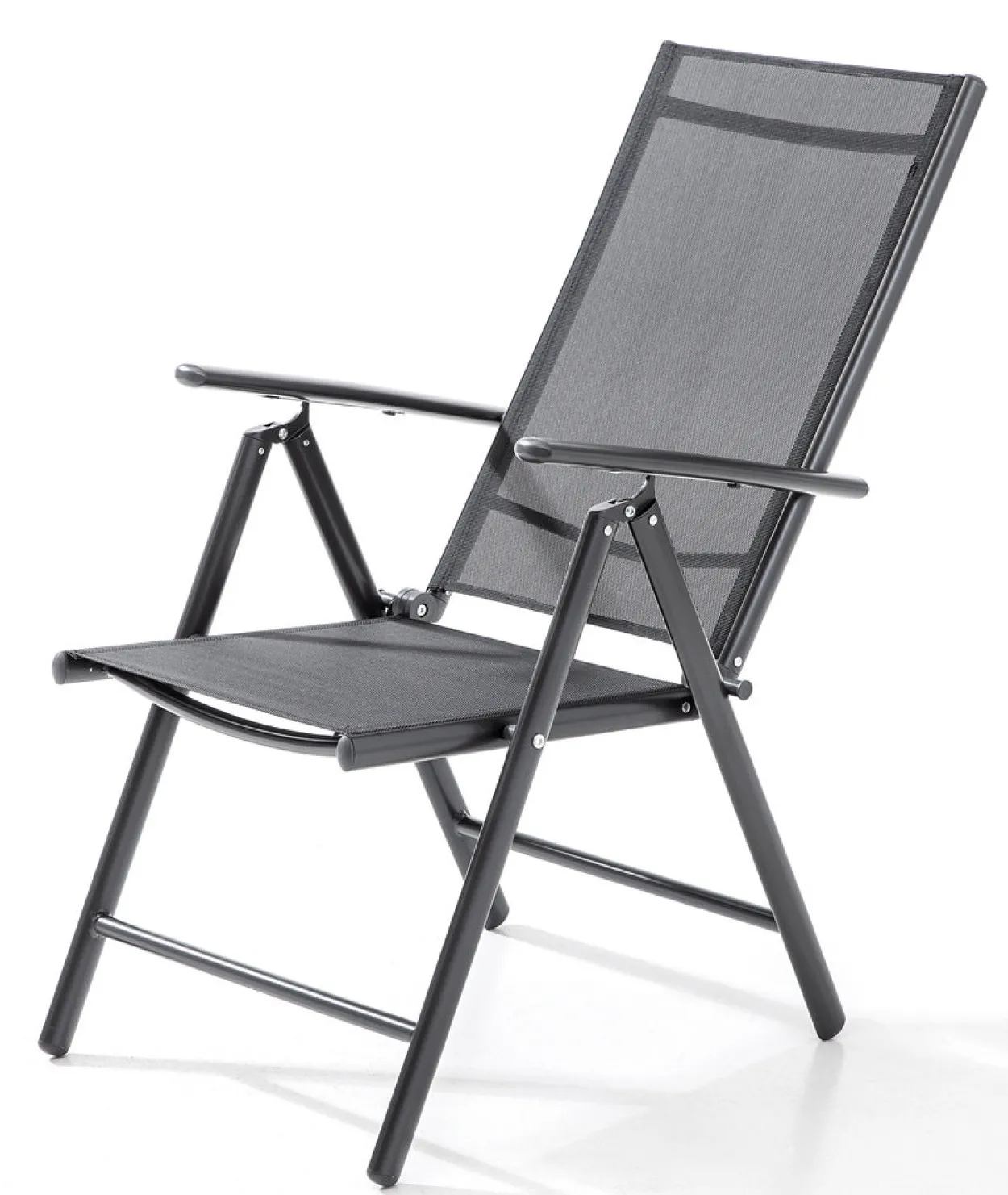 2er Set Aluminium Klappsessel - Anthrazit