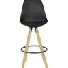 2er Set Barhocker LIMA Schwarz Retro