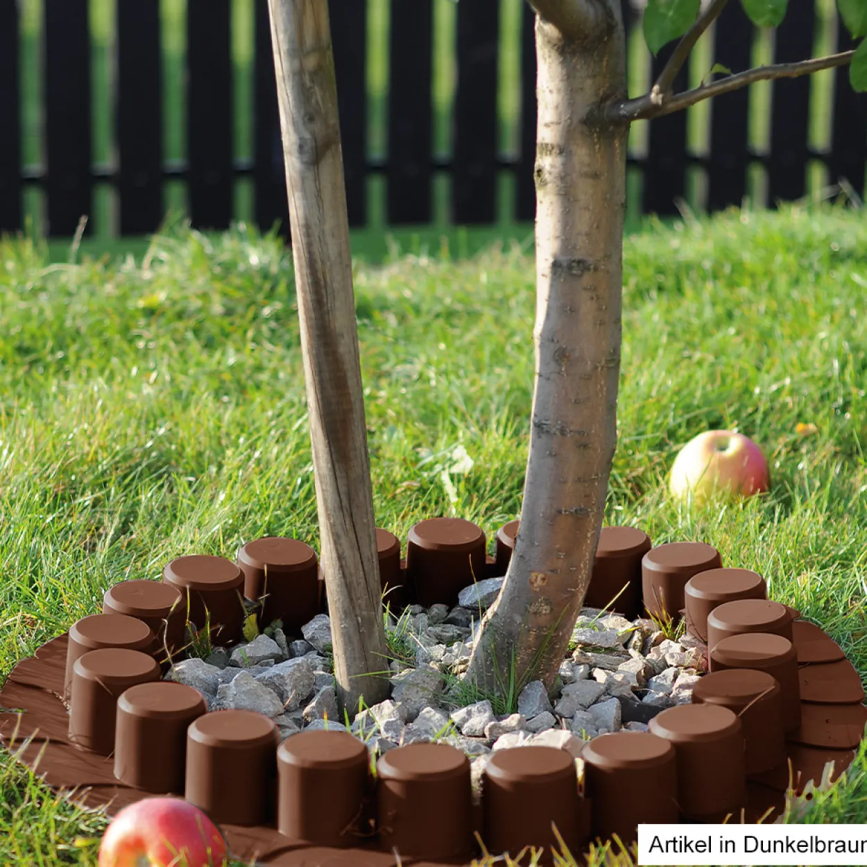 4er-Set Baum- und Betteinfassung - Graphit