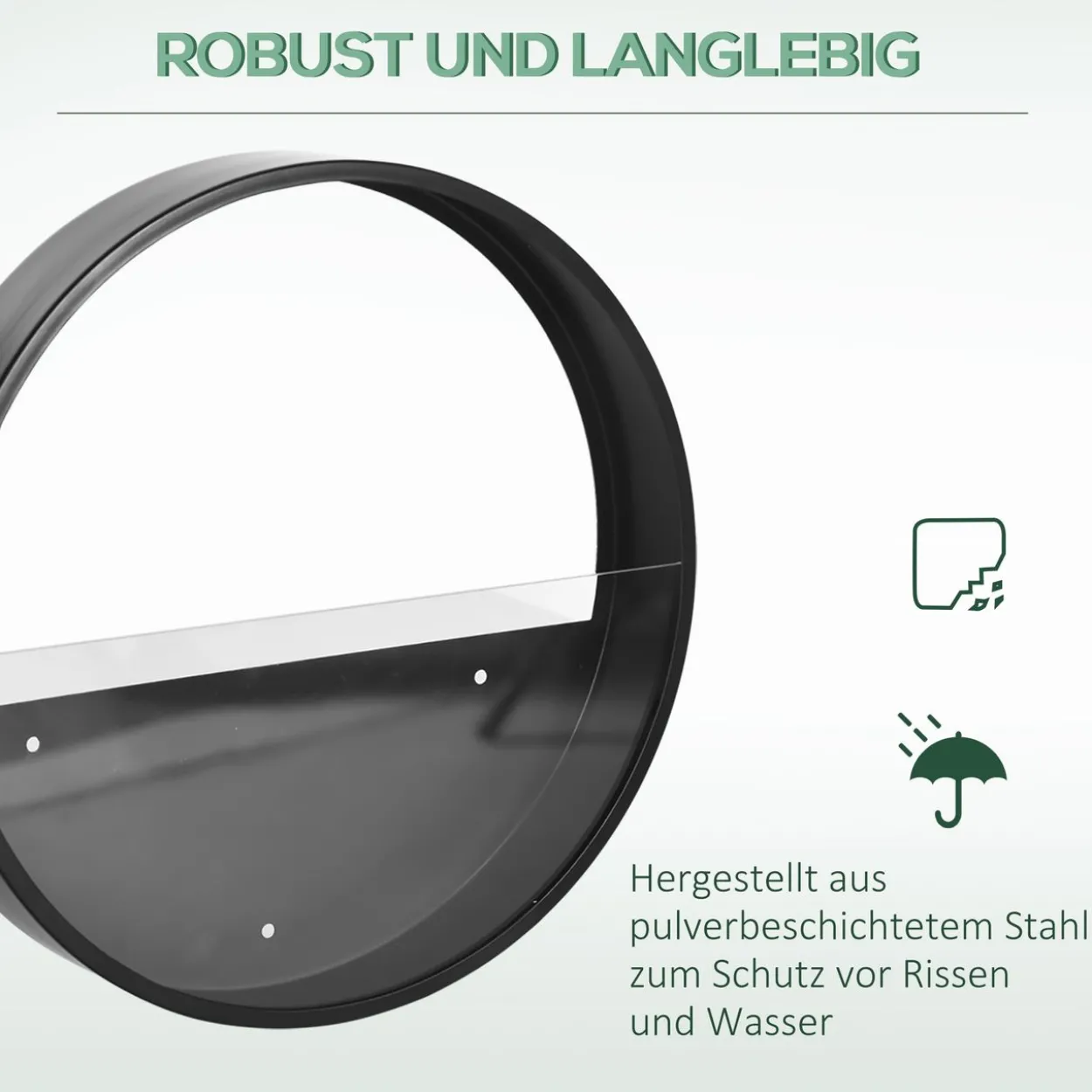 3er-Set Blumentöpfe, Wand-Pflanzgefäß