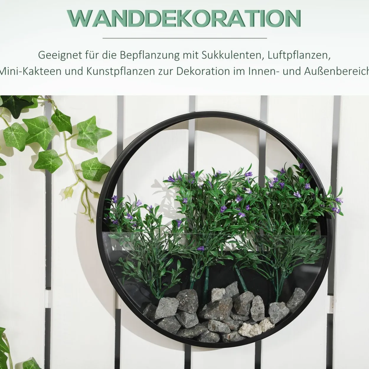 3er-Set Blumentöpfe, Wand-Pflanzgefäß