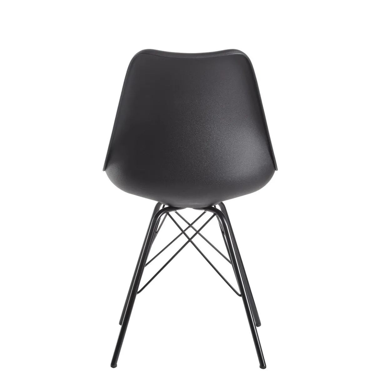 2er Set Esszimmerstuhl 86 x 58 x 48 cm Schwarz