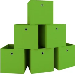 6er-Set Faltbox Klappbox "Boxas" - ohne Deckel Rot