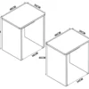 2er Set Hocker "Esal" Weiß