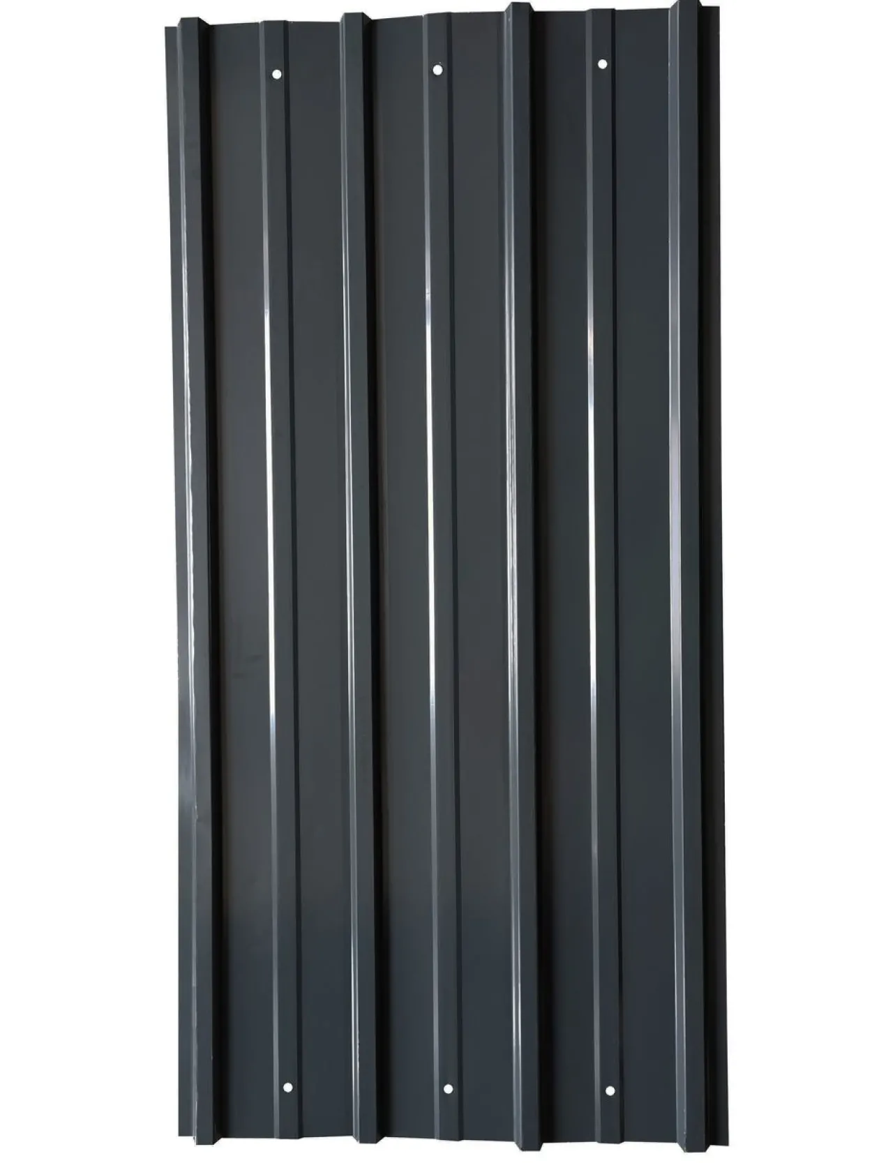 12er Set Profil-/Trapezblech - ca. 117 cm x 57 cm - Anthrazit