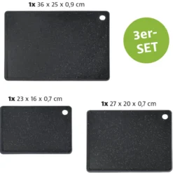 3er Set, Schneidebrett, PP