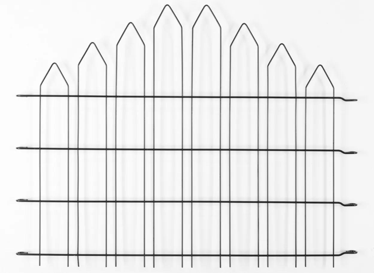4er Set Teichzaun, ca.1000 x 800mm - Grau, 21FS05