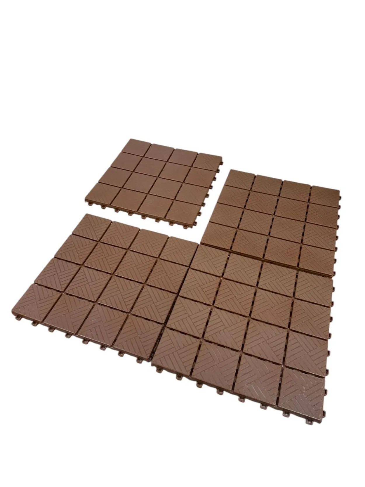 14er-Set Universal-Bodenplatten aus Kunststoff, ca. 40 x 40 x 2 cm