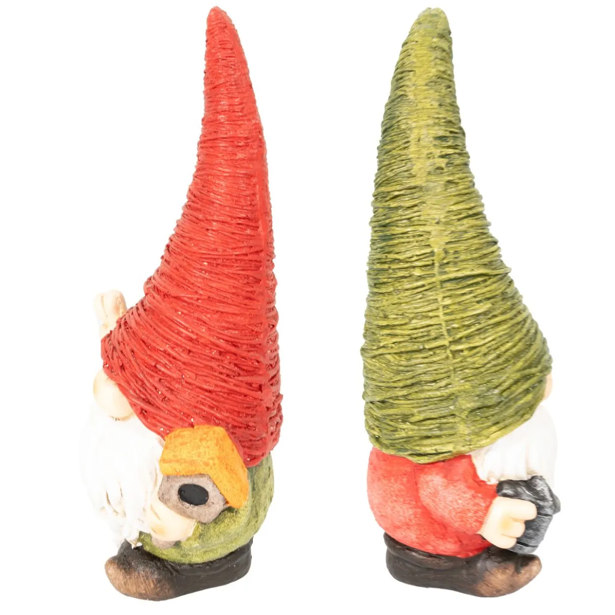 2er Set Wichtel 42,5 cm hoch, Dekofiguren aus Magnesia