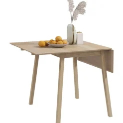 Esstisch klappbar, Küchentisch für 2-4 Personen, Klapptisch Holz Natur