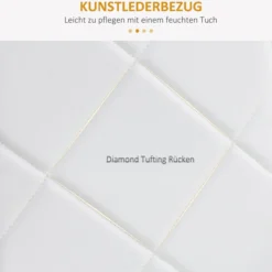 Esszimmerstuhl, 4er-Set Küchenstuhl, Gepolsterte Esszimmerstühle, Weiß