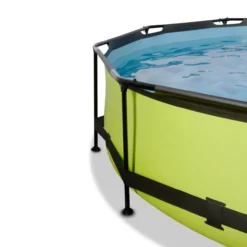EXIT Lime Pool ø360x76cm mit Filterpumpe und Abdeckung - Grün