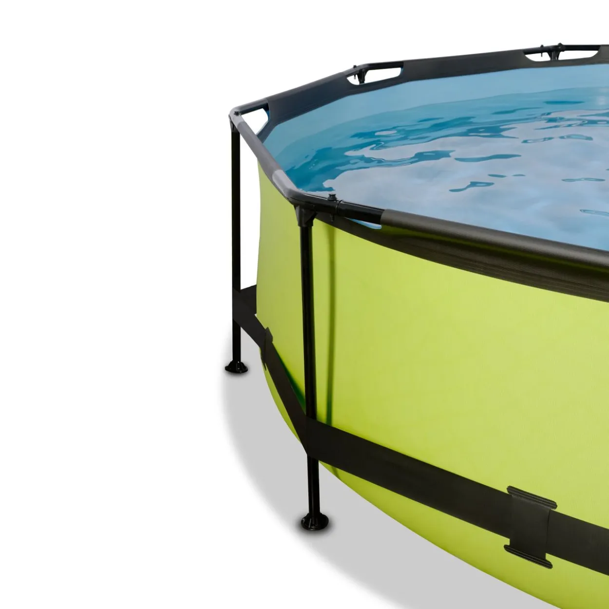 EXIT Lime Pool ø360x76cm mit Filterpumpe und Abdeckung - Grün