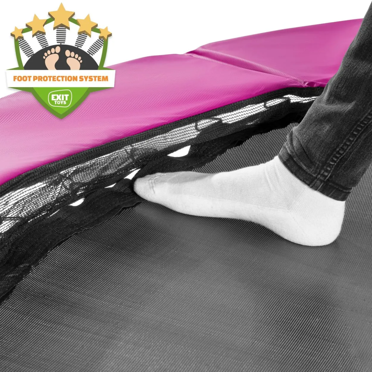 EXIT Silhouette Trampolin ø427cm - rosa