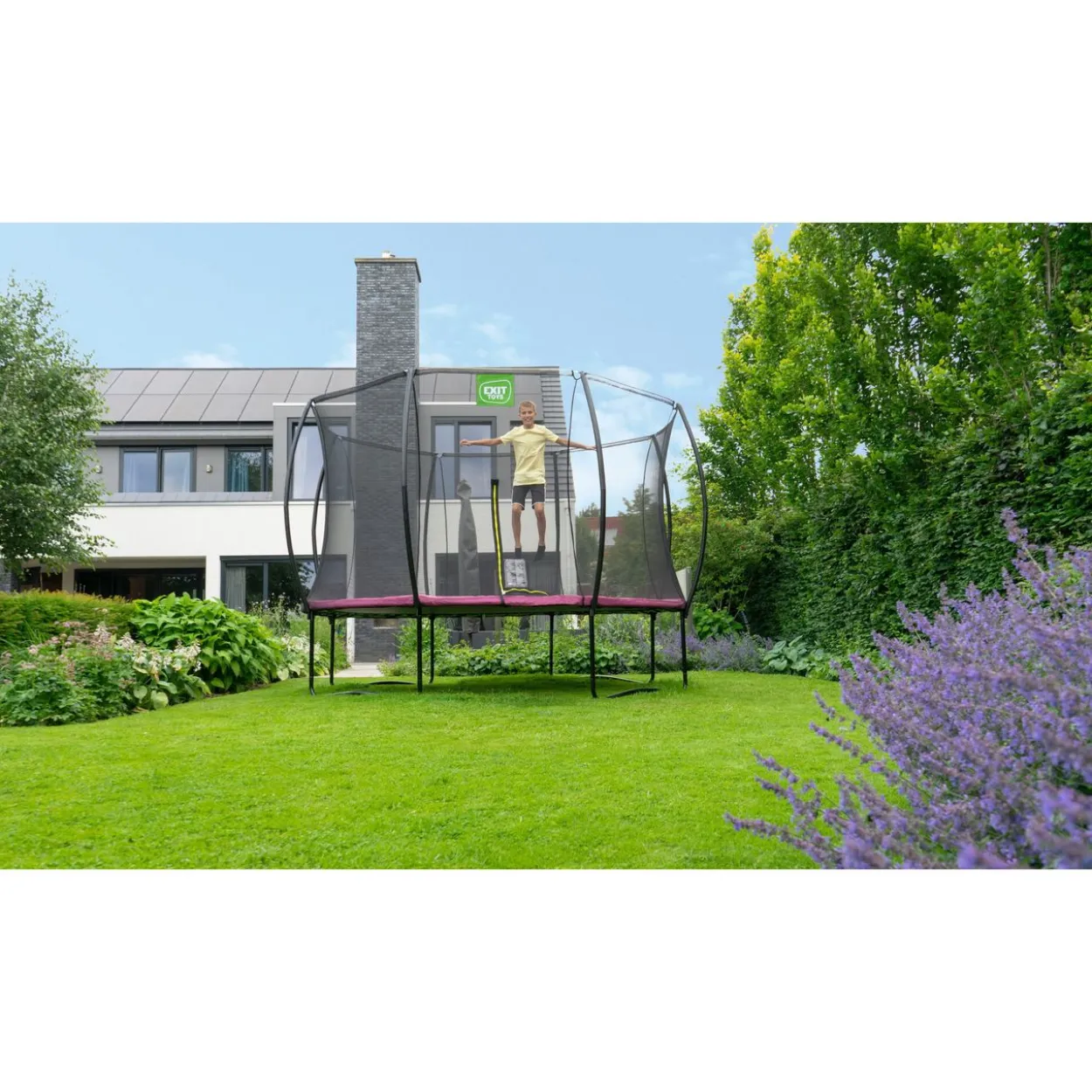 EXIT Silhouette Trampolin ø427cm - rosa