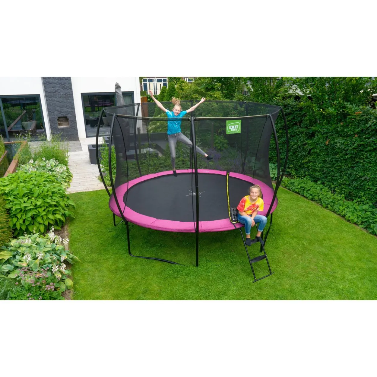 EXIT Silhouette Trampolin ø427cm - rosa