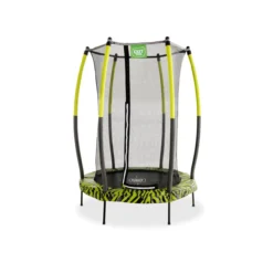 EXIT Tiggy junior Trampolin mit Sicherheitsnetz ø140cm - schwarz/grün