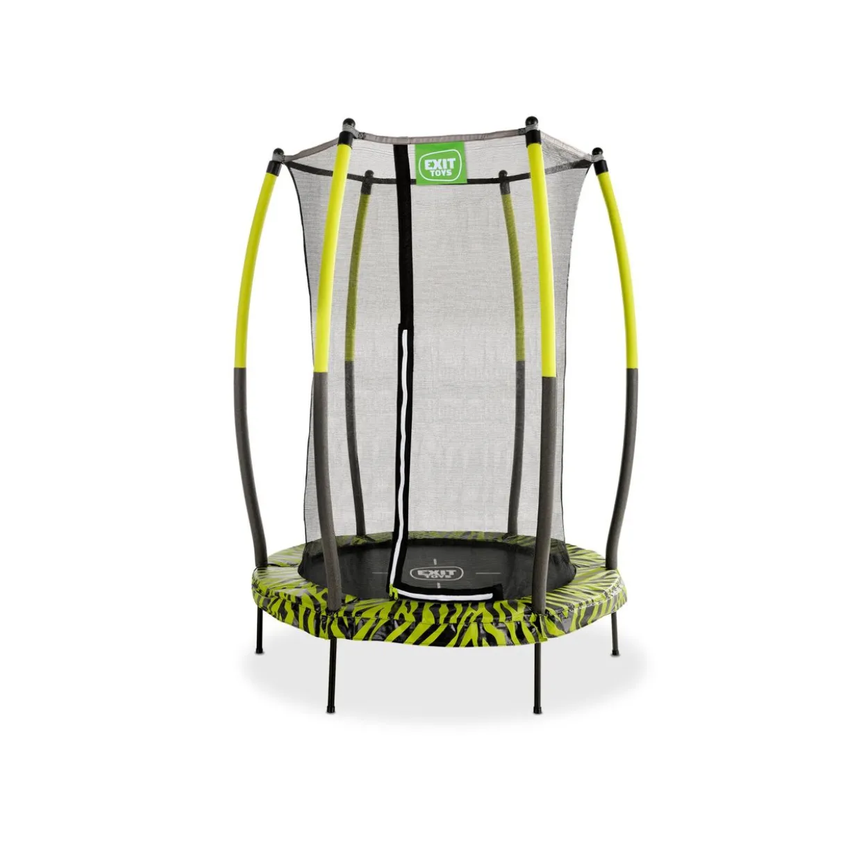 EXIT Tiggy junior Trampolin mit Sicherheitsnetz ø140cm - schwarz/grün