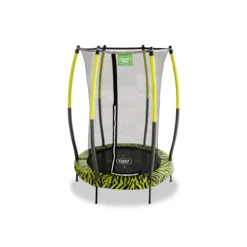 EXIT Tiggy junior Trampolin mit Sicherheitsnetz ø140cm - schwarz/grün
