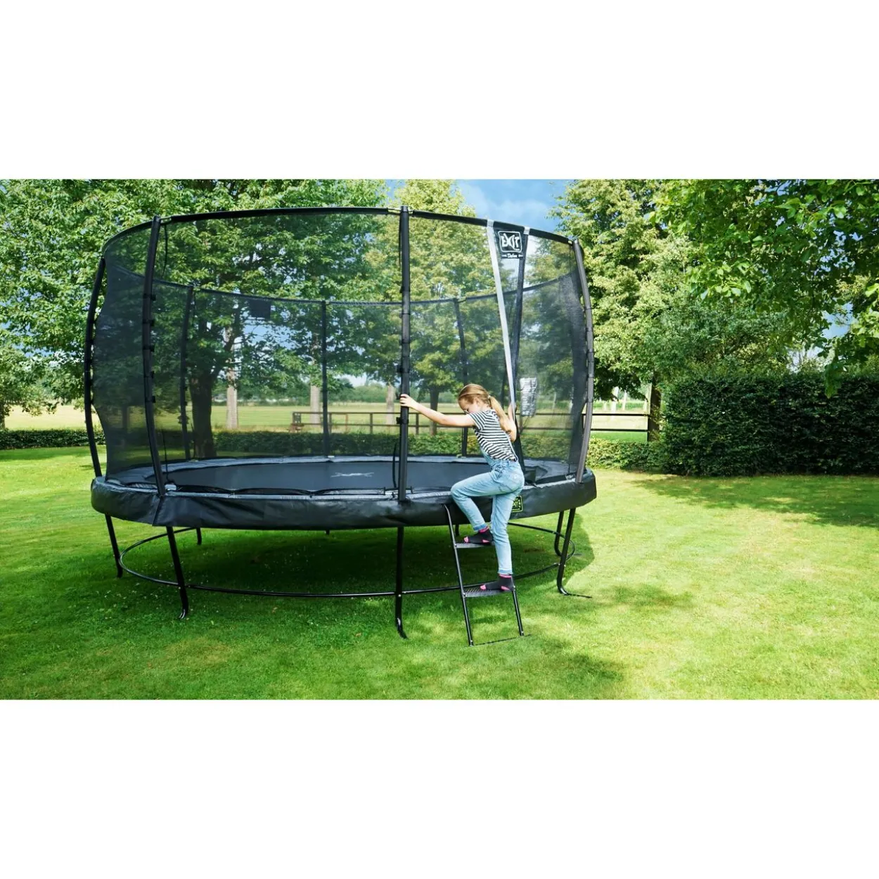 EXIT Trampolin Leiter für Rahmenhöhe von 50-65 cm
