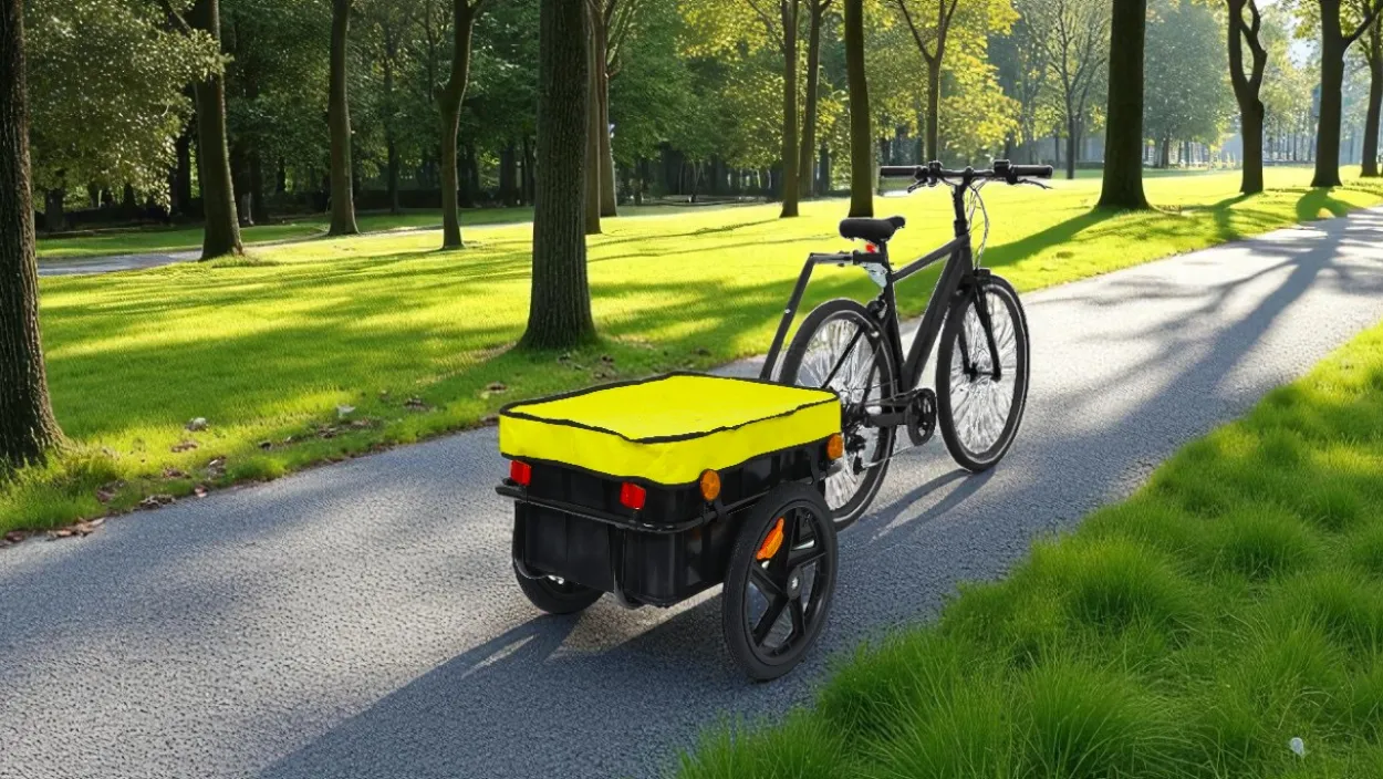 Fahrradanhänger mit Box & Abdeckung Lastenanhänger