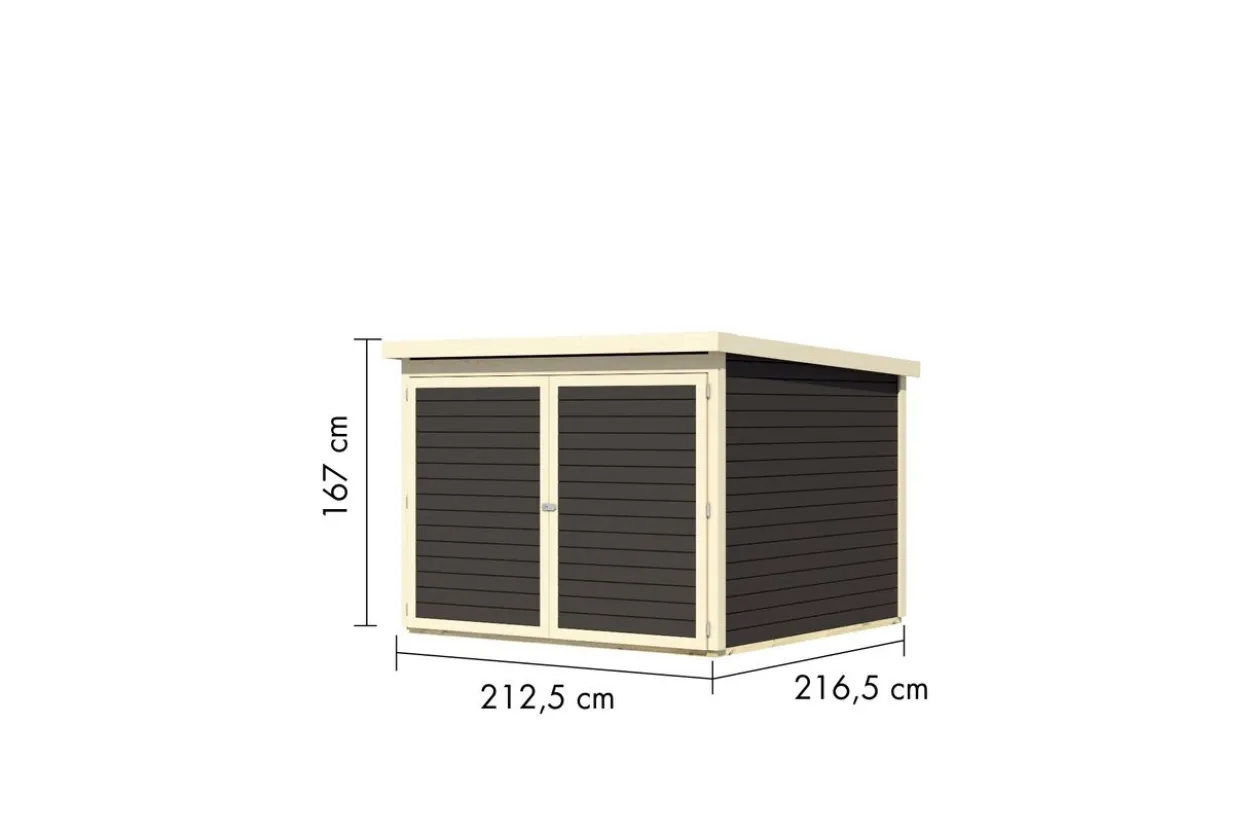 Fahrradgarage XXL Terragrau