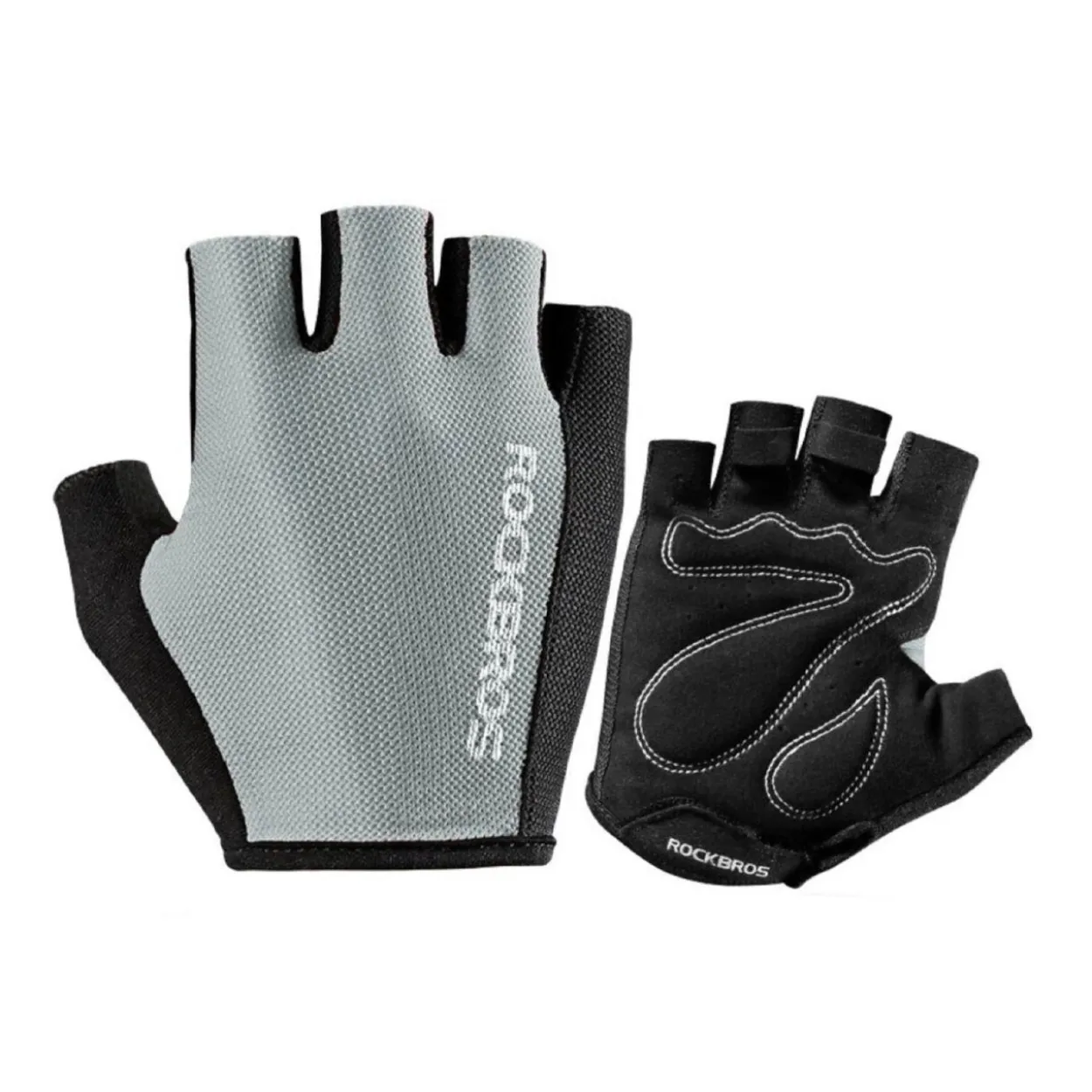 Fahrradhandschuhe Grau Fäustlinge Unisex aus Polyester Handschuhe