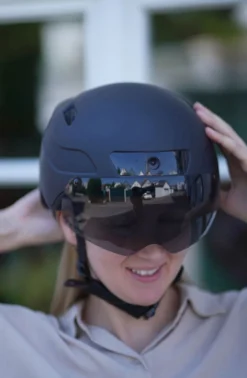 Fahrradhelm Smart Helm INMOLD, 54-58cm, schwarz