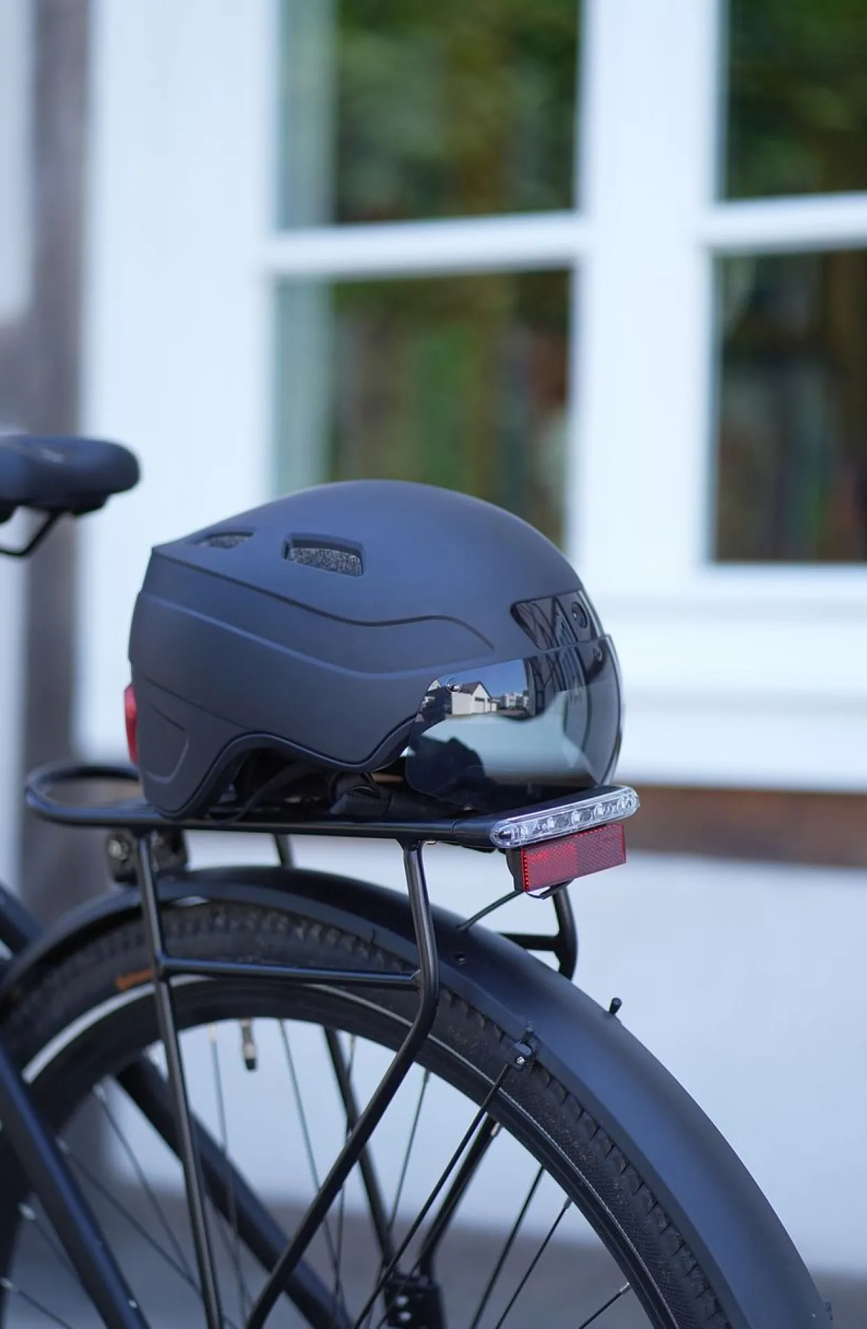 Fahrradhelm Smart Helm INMOLD, 54-58cm, schwarz