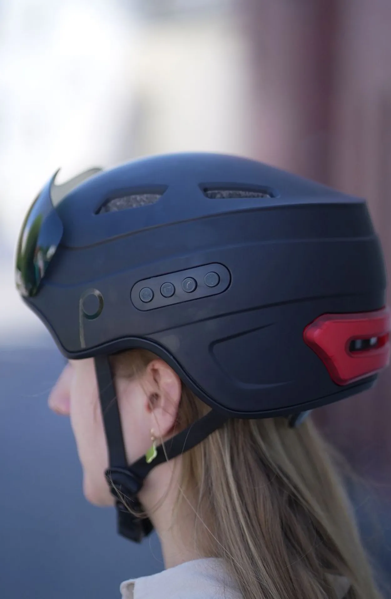Fahrradhelm Smart Helm INMOLD, 58-61cm, schwarz