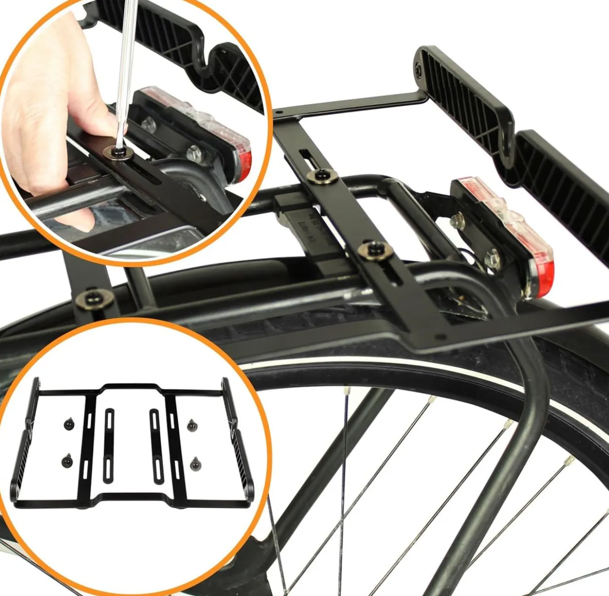 Fahrradkorb Multi 2in1, faltbarer Einkaufstrolley mit Rollen