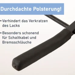 Fahrrad Wandhalterung mit praktischem Ablagenetz, Fahrradhalter mit 20 kg Tragkraft, klappbar