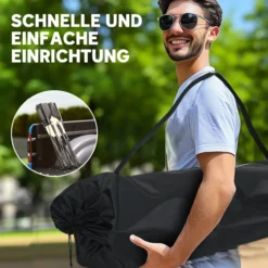 Faltstuhl faltbar 2 Sitzer Campingstuhl mit Getränkehalter Tragetasche Outdoor