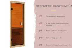 Fasssauna Leana inkl. Ofen 9 kW integr. Strg